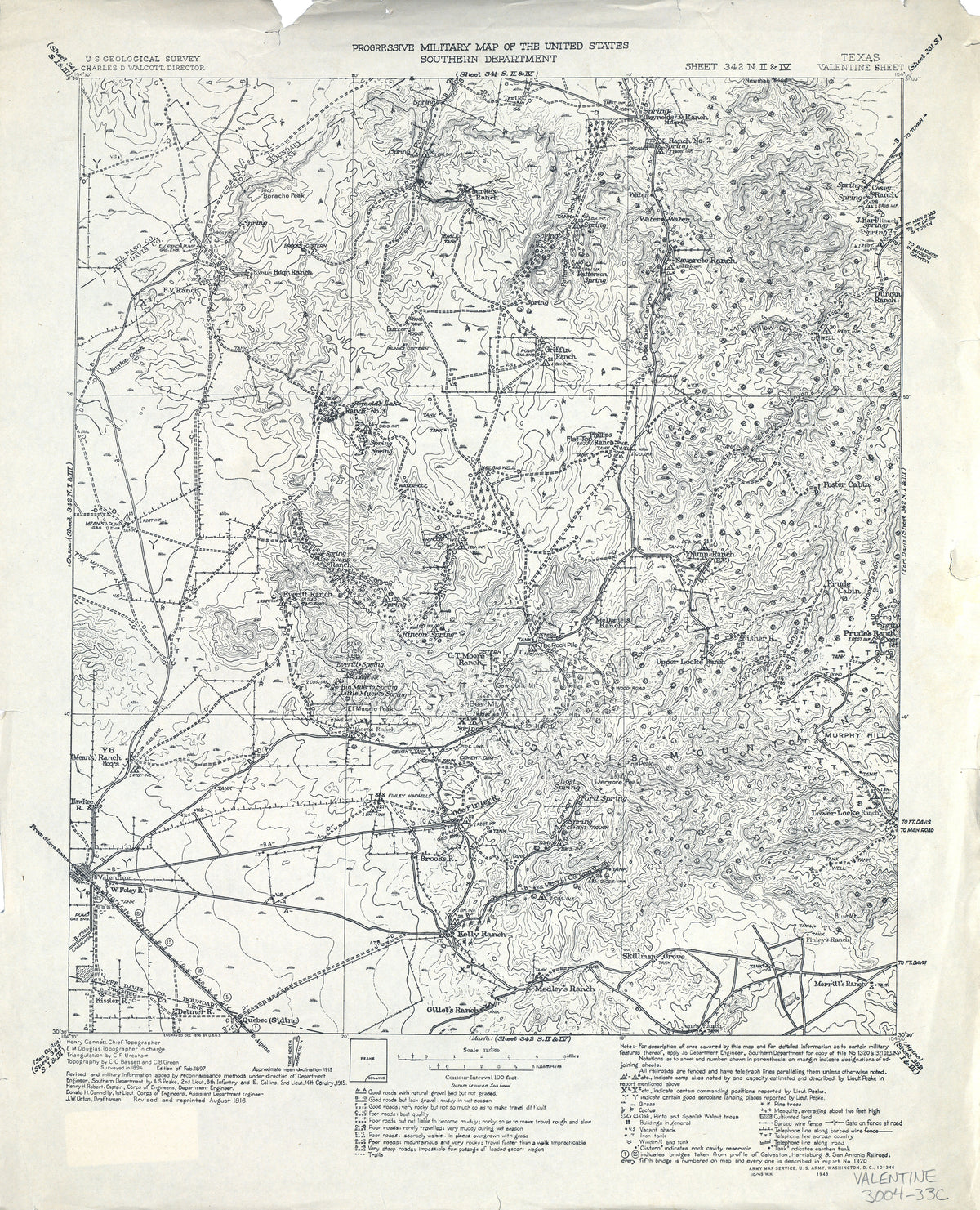 Valentine 1916, US Army Corps of Engineers