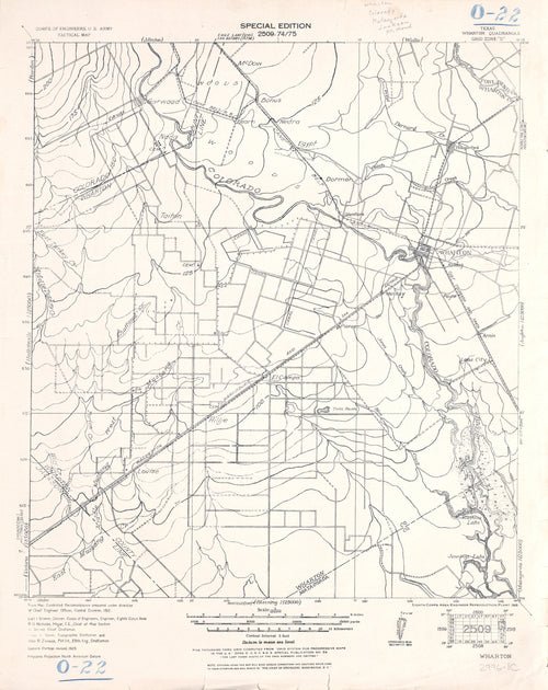 Wharton County Texas Historical Topographic Maps Tagged "Texas