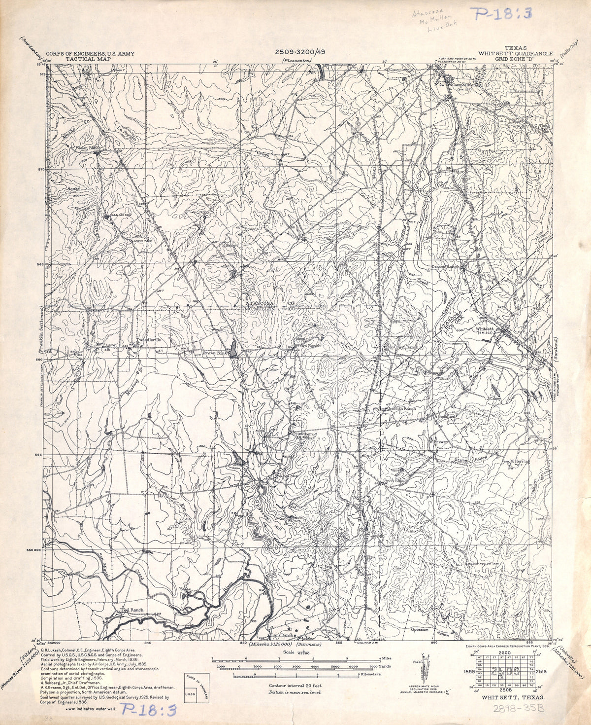 Whitsett 1936, US Army Corps of Engineers