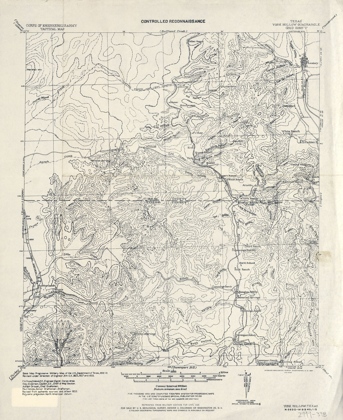 York Hollow 1933, US Army Corps of Engineers