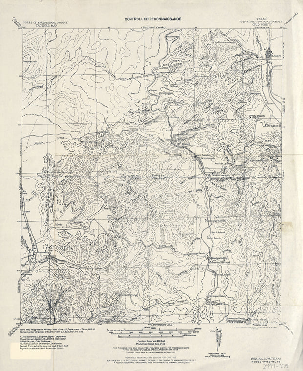 York Hollow 1933, US Army Corps of Engineers