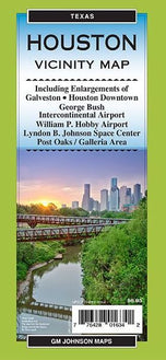 Houston Vicinity Map by GM Johnson