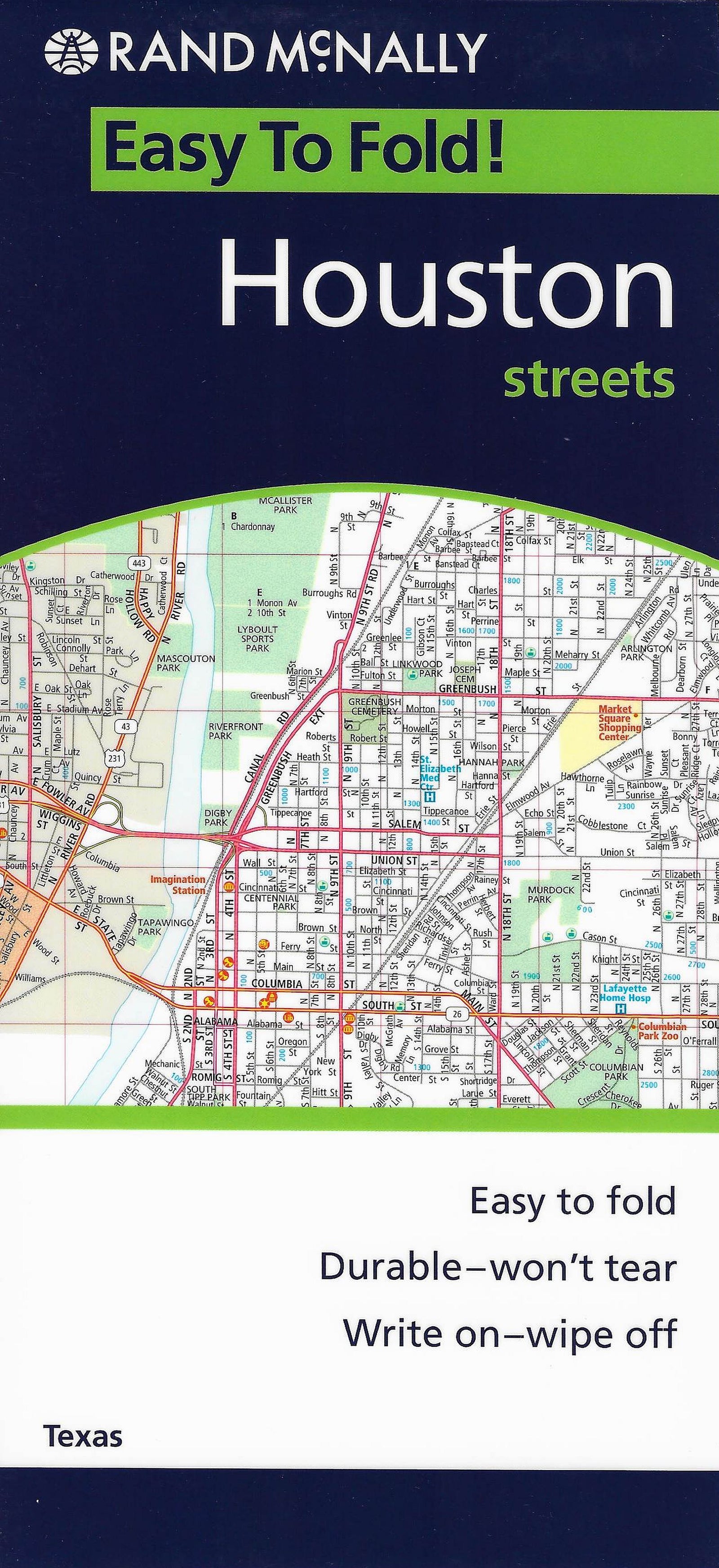 Houston EasyToFold by Rand McNally