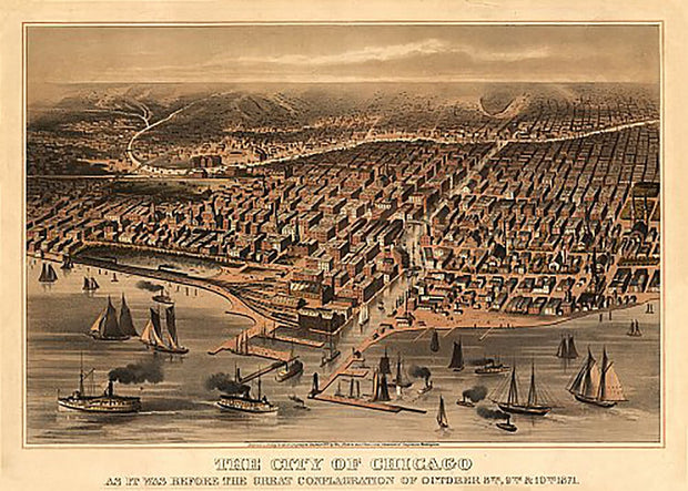 The City of Chicago as it was before the great conflagration of October 8th, 9th, & 10th, 1871