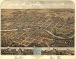 South Bend, Indiana by A. Ruger, 1866
