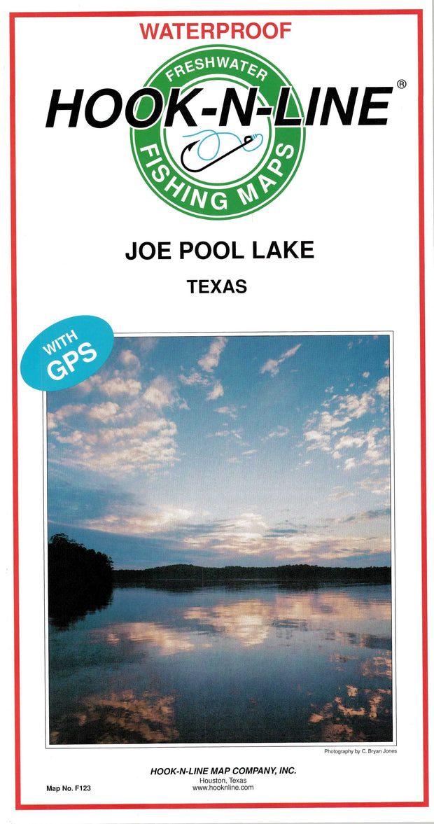 Joe Pool Lake Fishing Map by Hook-N-Line