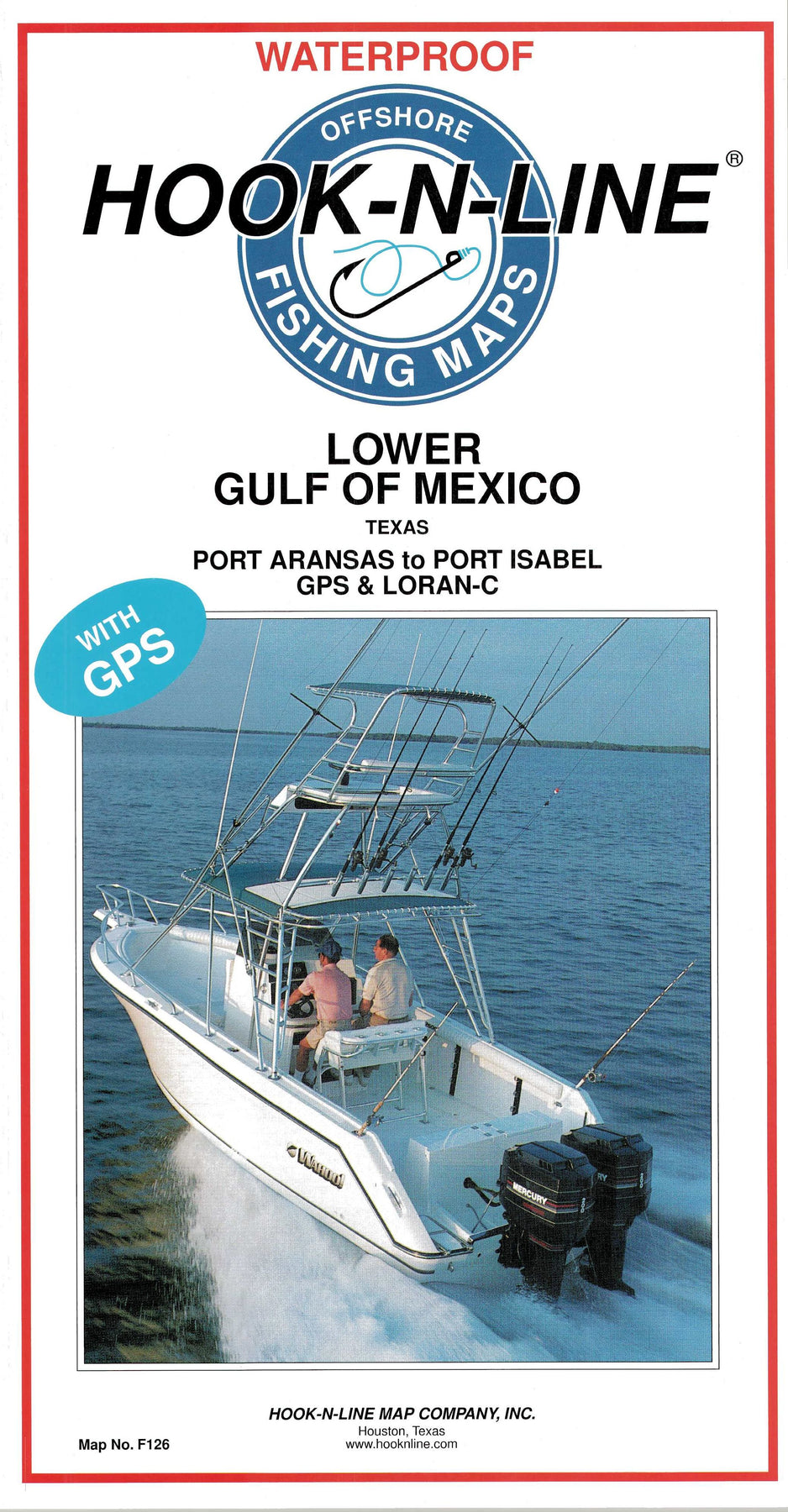 Lower Gulf of Mexico Offshore Fishing Map – Texas Map Store