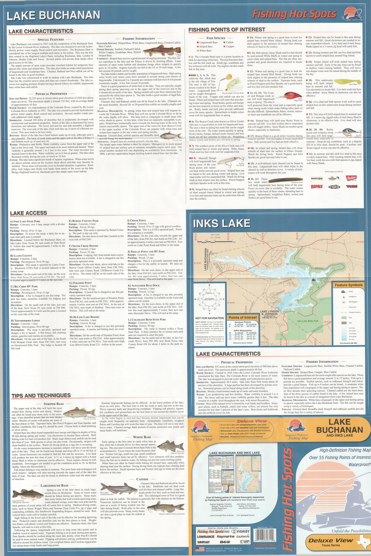 Lake Buchanan & Inks Lake by Fishing Hot Spots