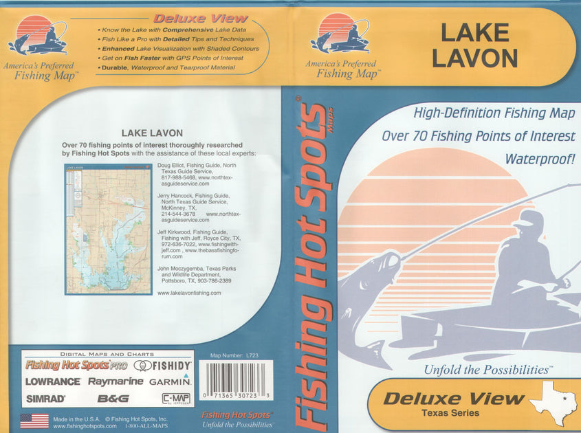 Lake Lavon Texas fishing map – Texas Map Store