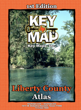 Liberty County Atlas by Key Maps, Wire-o version