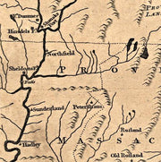 A Map of 100 miles round Boston, 1775