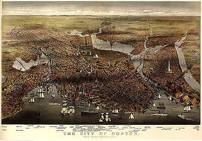 The City of Boston by Currier & Ives, 1873
