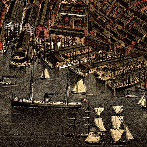 The City of Boston by Currier & Ives, 1873