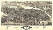View of Boston, Massachusetts by H.H. Rowley & Co., 1880