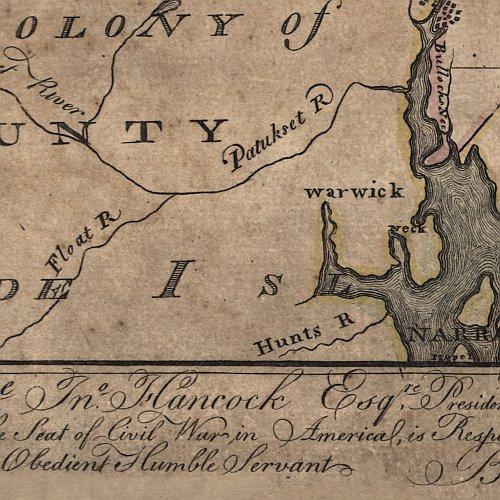 Massachusetts by Bernard Romans, 1775