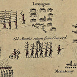 Boston and the country adjacent by J. De Costa, 1775