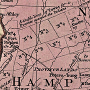 Bowles's New Pocket Map of the Most Inhabited Part of New England, c1785