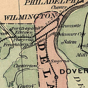A new military map of the seat of war by J.H. Higginson, 1861
