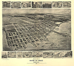 Birds eye view of Havre de Grace, Maryland, 1907