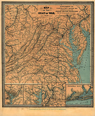 Map of the seat of war, 1861