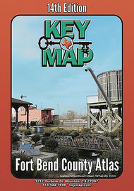 Fort Bend County Atlas by Key Maps, Wire-o version