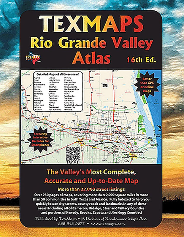 Rio Grande Valley Atlas by Texmaps, 16th Ed. 2016