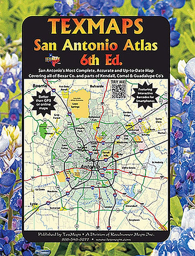 San Antonio Atlas by Texmaps, 6th Ed. 2016