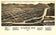 Bird's eye view of Missoula, Montana by Henry Wellge, 1884