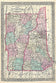 County and Township Map of the States of New Hampshire and Vermont by S. A. Mitchell, 1877
