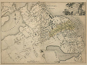 Map of the compact part of the town of Portsmouth in the state of New Hampshire by J.G. Hales, 1813