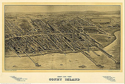 Bird's eye view Coney Island by John G. Mark, 1906