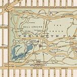 Hinrichs' guide map of the Central Park by Oscar Hinrichs, 1875