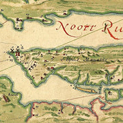 Manatvs gelegen op de Noot [sic] Riuier by Joan Vinckeboons, 1639