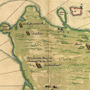 Manatvs gelegen op de Noot [sic] Riuier by Joan Vinckeboons, 1639
