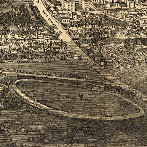 Saratoga Springs and Vicinity, Scene of the Inter-collegiate Regatta, 1874