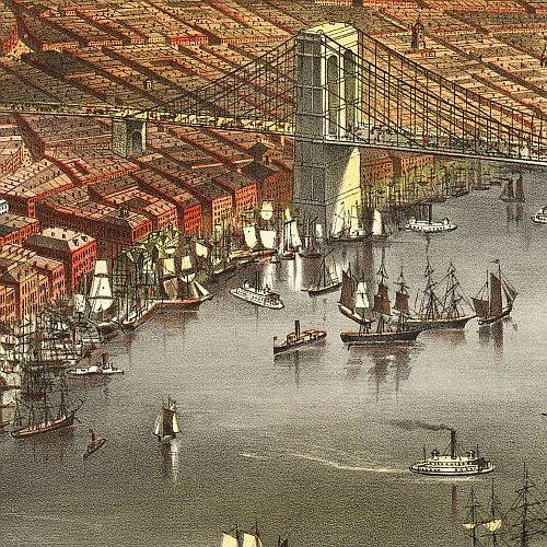 The City of New York by Currier & Ives, 1870