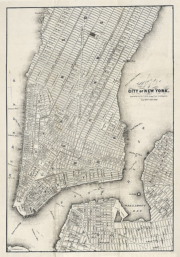 Map of the city of New York, 1860