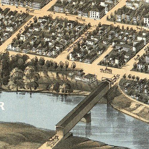 Dayton, Ohio by A. Ruger, 1870