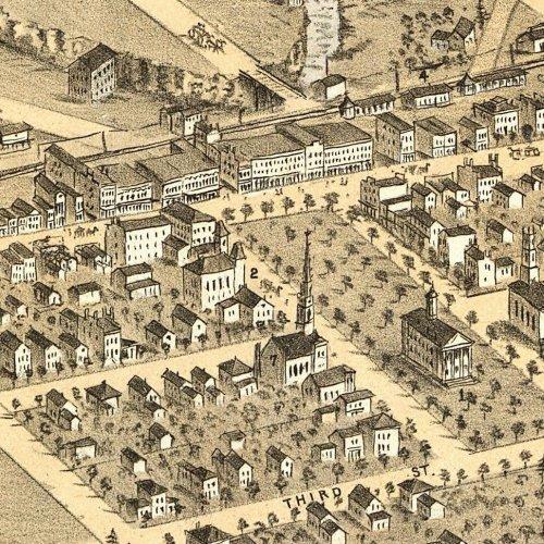 Elyria Ohio 1868 – Texas Map Store