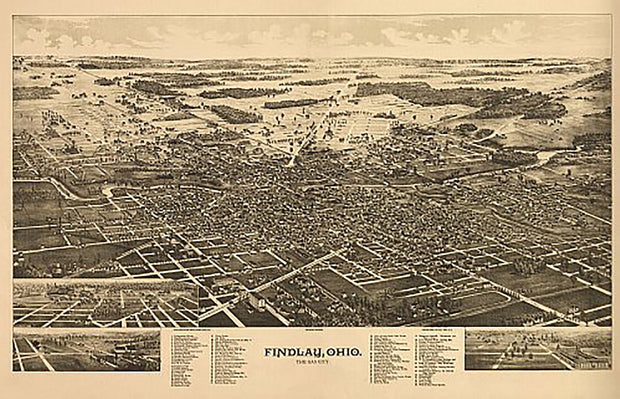 Findlay, Ohio, the Gas City by Burleigh & Norris, c1889