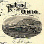 Railroad map of Ohio, 1898