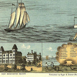 Bird's-eye-view of the city of Sandusky, Ohio by A. Ruger, 1870