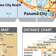 Alabama Wall Map by Rand McNally