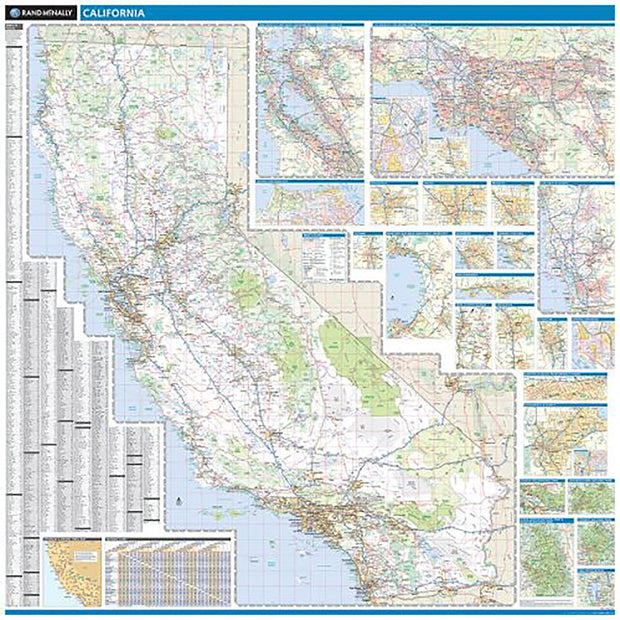 California Wall Map by Rand McNally
