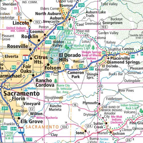 California Wall Map by Rand McNally