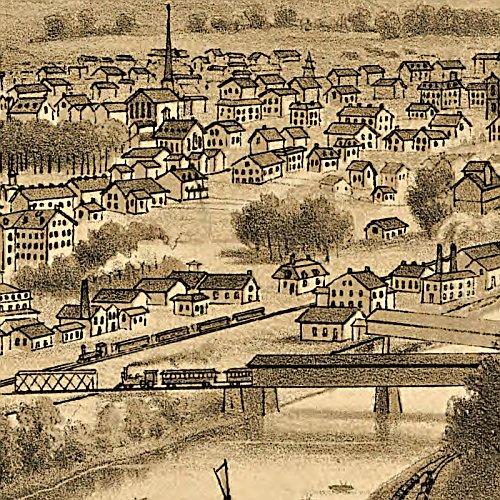Bethlehem and South Bethlehem, PA by G.A. Rudd, 1877