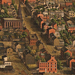 Harrisburg, Pennsylvania by E. Sachse & Co, 1855
