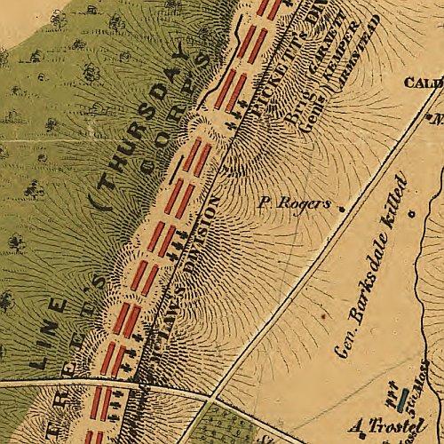 Field of Gettysburg, July 1st, 2nd & 3rd, 1863 by T. Ditterline