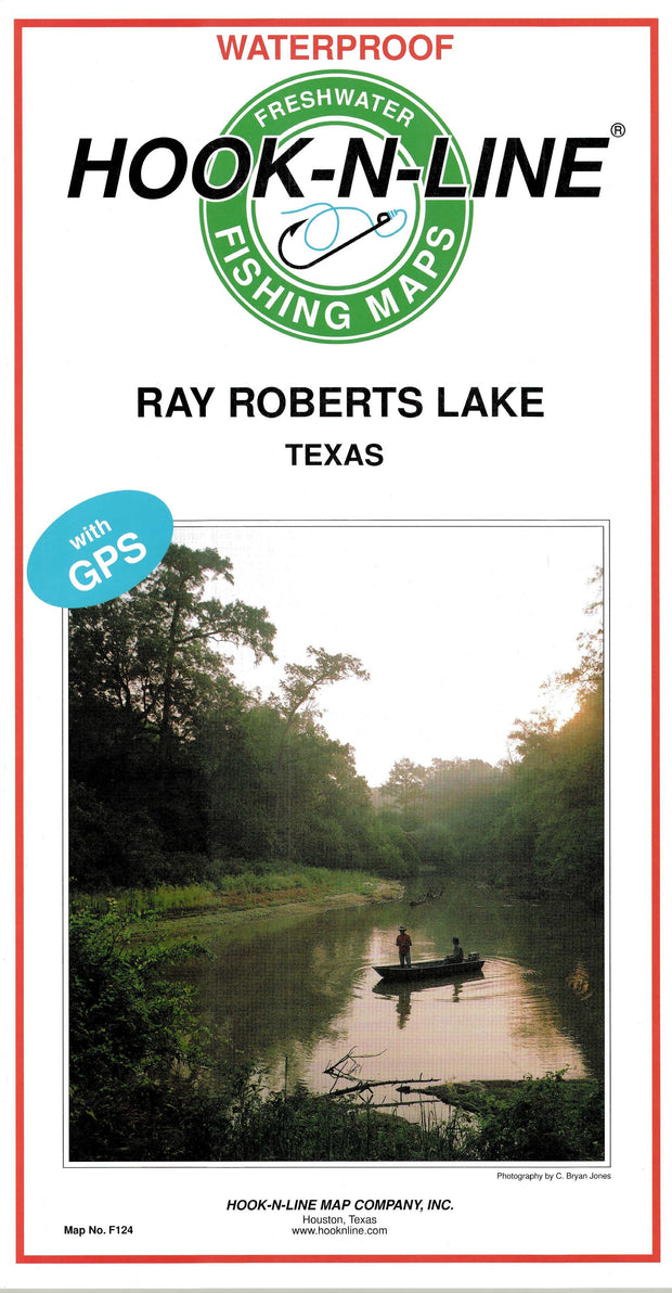 Ray Roberts Lake Fishing Map – Texas Map Store