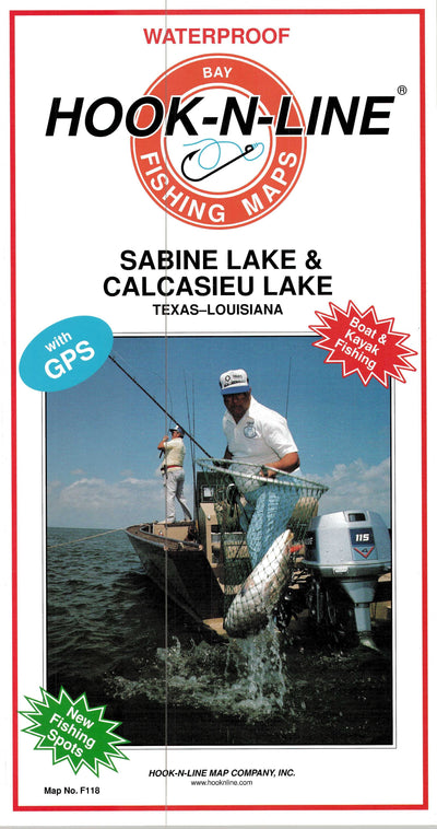 Sabine Lake & Calcasieu Lake Fishing Map by Hook-N-Line